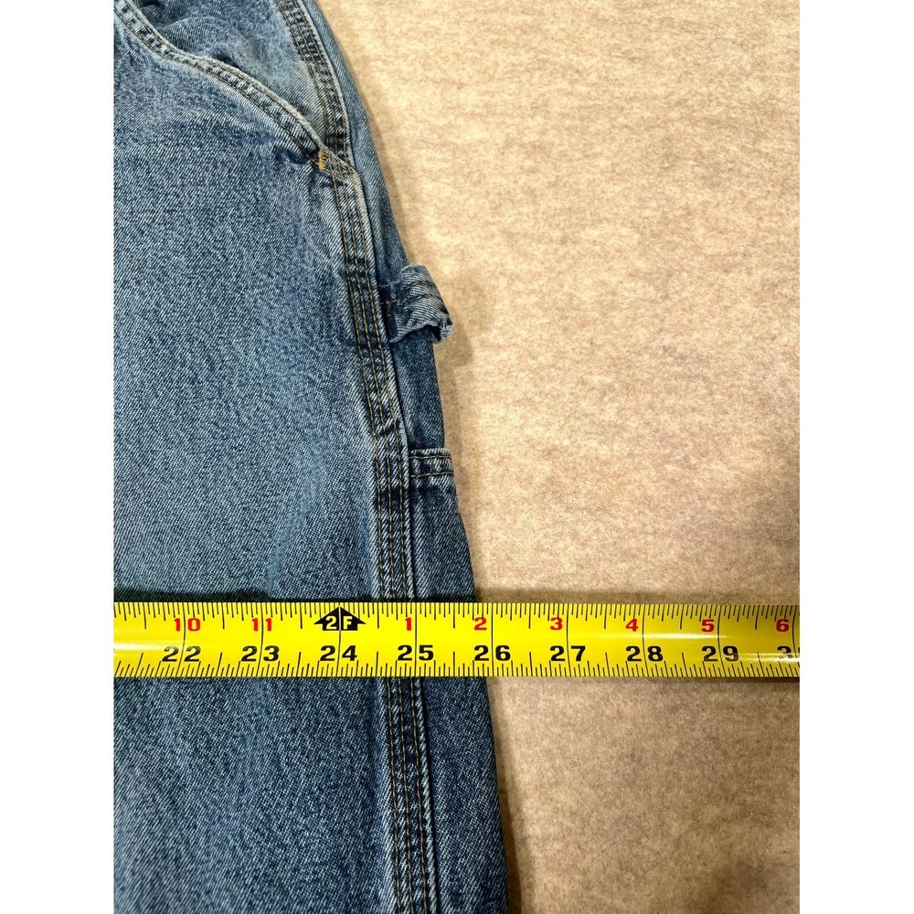 Carhartt Authentic Loose Original Fit Carpenter Work Jeans Mens 40x30 Blue Denim - Picture 11 of 16